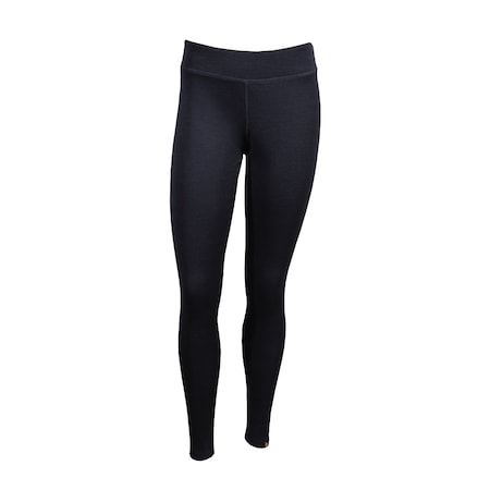 Women's Merino Base Layer Mid-Weight Bottoms, Black, Large